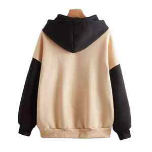 Sweat-shirt à capuche en coton polaire de couleur unie pour femmes, sweat-shirt décontracté d'hiver pour femmes, nouvelle collection 2025 - Product Image 4