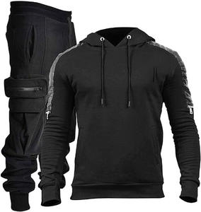 Ropa de calle para hombre, Sudadera con capucha, chándal, logotipo personalizado, estampado, Sudadera con capucha de gran tamaño y pantalones de chándal, conjunto de chándal para hombre, ropa deportiva - Product Image 2