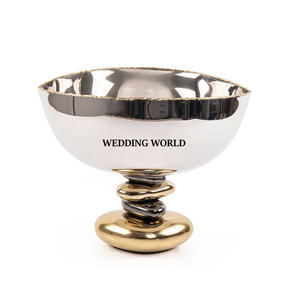 ชุดชามช็อคโกแลตสามชิ้นดีไซน์เนอร์โลหะตกแต่งโต๊ะและห้องครัว - Product Image 3