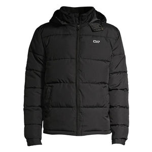 Chaqueta acolchada a prueba de viento con capucha y cuello levantado para hombre, moda callejera para invierno, servicio OEM personalizado - Product Image 1