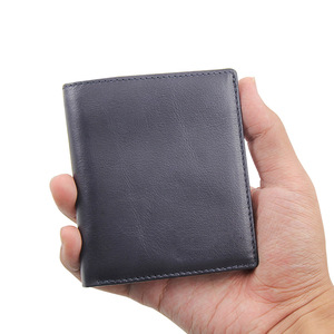 Portefeuille fin en cuir véritable pour homme GENTS GARB avec fermeture personnalisée, poche avant, rangement durable pour argent/cartes - Product Image 1