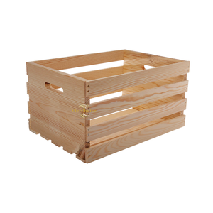 Boîte en bois massif naturel pour le rangement de bijoux, l'emballage cadeau et l'organisation artisanale - Product Image 1