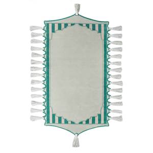 Alfombra de Lana Azul Anudada a Mano Jardins Du Monde, Modelo Akwl-9008 (Cs-01)(Em), Rectangular, para Pasillo, de Jaipur Rugs US, Nueva - Product Image 1