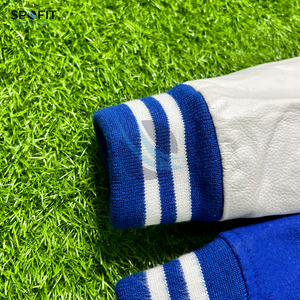 Vêtements de mode en laine légère pour hommes Veste universitaire à manches en cuir pur Veste Letterman personnalisée pour hommes Meilleure vente Vestes pour hommes - Product Image 4