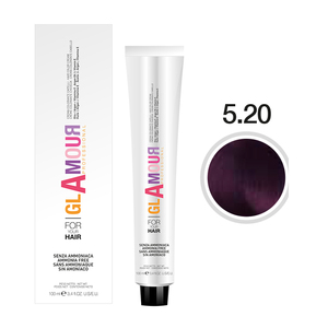 GLAMOUR PROFESSIONAL Crema de Coloración Capilar de Primera Calidad Sin Amoníaco 100 ml Para Todo Tipo de Cabello Tonalidades Violeta Permanentes Coloración Capilar con Argán - Product Image 2