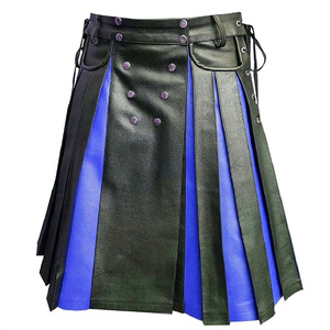 Kilt informal Highland hecho en cuero nuevo para hombres, venta al por mayor, Kilt de cuero escocés Highland Formal Wear en MOQ bajo - Product Image 1