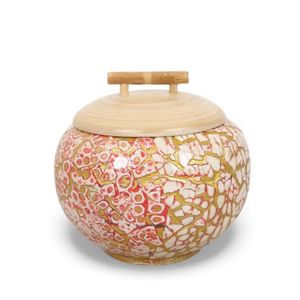 Pot de rangement multifonctionnel décoratif bohème en laque fait main pour la maison, la cuisine, la table et la salle de bain, Vietnam - Product Image 2