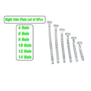 胫骨近端内侧板 3.5 毫米 12 件装 L6 R6 兽医手术级不锈钢手动可高压灭菌骨科用骨板 - Product Image 5