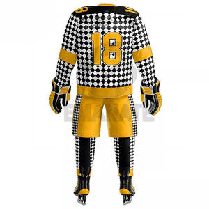 Uniformes de Hockey sobre Hielo Sólidos, Tela 100% Poliéster, Secado Rápido, Transpirable, Antibacteriano, Construcción Duradera para Competencia - Product Image 4