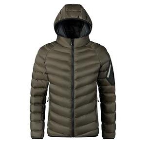 Manteau d'hiver de haute qualité pour hommes, veste coupe-vent en duvet à capuche pour la randonnée en plein air, tissu en toile à col montant, taille 3XL blanche - Product Image 6