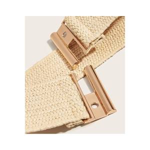 Cinturón Elástico Tejido con Hebilla Entrelazada para Mujer, Cinturón para Chaqueta, Cinturón para Camisa, Cinturón para Vestido - Tejido - Product Image 2