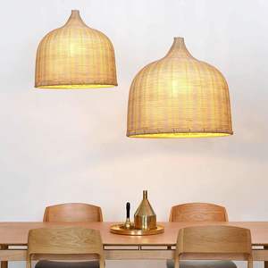 Accesorios de iluminación de bambú vietnamita Lámparas colgantes hechas a mano para decoración de hogar, restaurante y cafetería, elegante y sostenible - Product Image 5