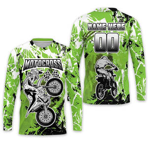 Diseña Tu Propia Camiseta de Motocross por Sublimación Personalizada, Camisetas de Carreras de Motos y Automóviles, Traje de Carreras de Motocicleta - Product Image 2