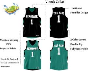 Les uniformes de basket-ball de service d'OEM/ODM ont sublimé la conception avec la qualité durable de marque de distributeur - Product Image 2