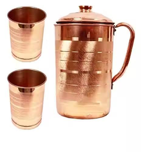 Export Quality Traditional <b>Design</b> Copper Jug Polished Surface Best for Ayurveda and Gifting Purpose <b>by</b> Tradebit - Product Image 3