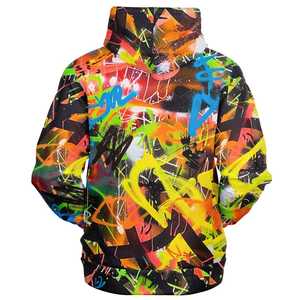 Sudadera con Capucha de Invierno Estampada Personalizada Contemporánea, Patrones Brillantes, Interior Suave y Flexible, Estructura Cálida, Ropa Casual, 100% Poliéster - Product Image 6