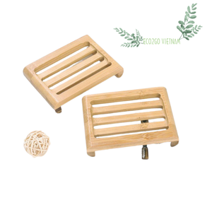 Jabonera Eco2go de madera de bambú natural de Vietnam, jabonera de baño/bandeja de jabón de bambú con logotipo láser grabado a precio barato - Product Image 5