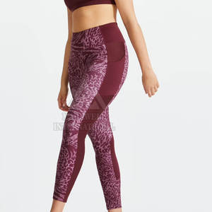 Quick Dry Yoga Workout Custom Sublimation <b>Leggings</b> Wholesale Fashion Women High Waist Gym <b>Legging</b> - Product Image 3