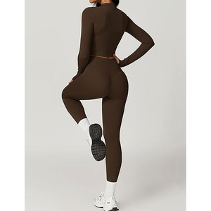 Conjunto de Yoga Deportivo sin Costuras de Primera Calidad para Mujer, Moda 2025, en Existencia, Ropa Deportiva al por Mayor, Moda Personalizada - Product Image 4