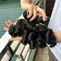 Vente en gros de paquets de cheveux bruts vietnamiens extensions de cheveux bouclés rebondissants avec fermeture produits pour cheveux bouclés lisses de qualité supérieure