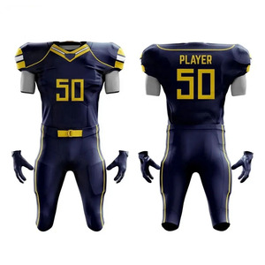 Gran oferta, uniforme de fútbol americano de diferentes estilos para hombres y color sólido, manga corta, venta al por mayor, ropa deportiva, uniforme de fútbol - Product Image 1