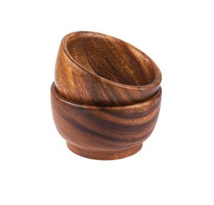 Diseño personalizado redondo de madera de acacia para servir tazón de mesa fabricante y exportador para acampar - Product Image 3