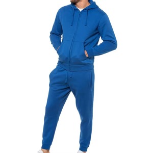 Sudaderas con capucha y chándal de invierno para hombre, chándales transpirables de lana de algodón 100%, conjunto de Sudadera con capucha para correr con estampado personalizado - Product Image 4