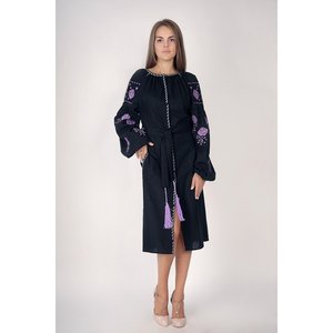 Nouvelle collection de robes brodées pour femmes robe ukrainienne brodée pour femmes robe mi-longue ukrainienne brodée de couleur blanche - Product Image 3