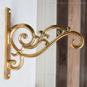 Latest Arrival Solid Brass Wall <b>Brackets</b> Supporting High Quality Brass Metal <b>Brackets</b> Elegant For Home Hotel Decor Usage Low Moq - Product Image 3