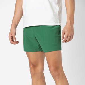 Shorts Bermuda Verts Unis pour Hommes, Taille Élastique, Séchage Rapide, Respirants, Sportifs, Motif Tie-Dye, Poches, Taille Mi-Haute, Non Tissés - Product Image 2