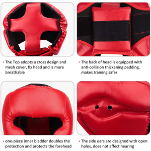 Casques de boxe en cuir de style populaire Protège-tête de boxe pour adultes - Product Image 5
