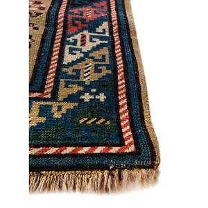 พรมขนสัตว์ถักมือสีเบจและสีน้ำตาลลายเรขาคณิต สำหรับตกแต่งห้องโถง ห้องนั่งเล่น บ้าน พรมขนาดใหญ่ รุ่น PAEM-1372 ใช้ในรถยนต์ได้ - Product Image 4