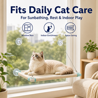 Hamac de fenêtre pour chat détachable toutes saisons Solid Fashion, lavable à la main, accessoires de lit pour animaux d'intérieur confortables, en stock