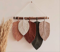DYI Coton Coloré Macramé Feuille Tenture Murale-Boho Nursery Wall Decor-nouveau modèle de décoration murale art