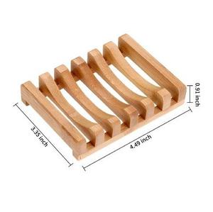 Porte-savon en bois durable Porte-savon écologique pour salle de bain et restaurant Ensemble de salle de bain haut de gamme - Product Image 3