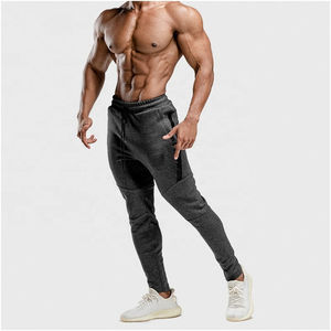 Pantalon de jogging athlétique de gymnastique taille moyenne décontracté personnalisé pour hommes pantalon de survêtement d'entraînement respirant à séchage rapide - Product Image 4