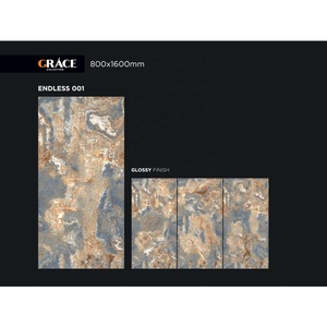 Carreaux de porcelaine émaillée Foshan noir 80x160cm-Design de sol en céramique polie aspect marbre mat pour les intérieurs éthiopiens - Product Image 4