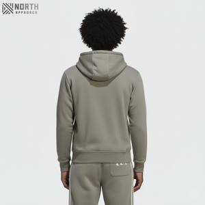 Conception personnalisée Fermeture à glissière complète Sweat à capuche épais en tissu surdimensionné 100% coton polaire Fermeture à glissière Survêtement Fabricant de luxe - Product Image 2