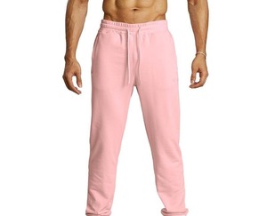 Pantalones Deportivos Cómodos de Poliéster de Secado Rápido, Sensación Refrescante, Elásticos, Ropa Deportiva para Hombre, Estilo Vintage, Cintura Elástica Bordada - Product Image 1