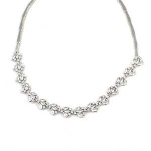 Collier Fleur de Lotus Plaqué Or Rose avec Pierres en Zircon - Product Image 3