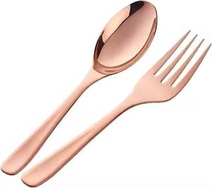 Vaisselle en acier inoxydable, articles pour la maison et la cuisine, et serveur à salade en or rose pour légumes - Product Image 1