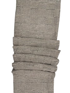 Oferta en Tela Negra y Beige Tejida Peinada con Patrón de Ondas Texturizadas, Textil Suave y Elástico para Confección de Vestidos y Blusas - Product Image 3
