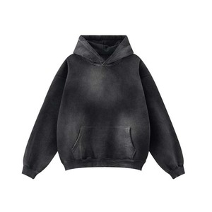 Nouvelle tendance poids lourd impression personnalisée sweat à capuche surdimensionné tricoté Streetwear mode avec col à capuche Style décontracté pour l'hiver - Product Image 5