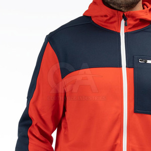 Sweat à capuche Softshell résistant à l'eau pour hommes Doublure thermique Vêtements de plein air pour hommes Veste Softshell d'extérieur avec capuche - Product Image 6