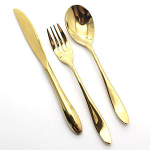 Luxury High Quality Stainless Steel <b>Knife</b> Fork Spoon Flatware Sets Silver Cutlery Set for Hotel - Product Image 2