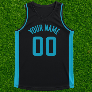 Camiseta de baloncesto personalizada para hombre, camiseta de baloncesto transpirable de secado rápido con estampado de sublimación de poliéster con números - Product Image 5