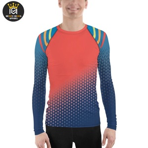 Nueva llegada de impresión por sublimación Rash Guard mejor alta calidad Rash Guard para hombres transpirable Rash Guard - Product Image 3