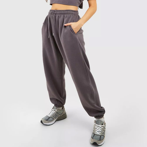 Pantalones de Jogger personalizados de alta calidad para mujer, pantalones de invierno con cordón en la cintura para mujer, Jogger de algodón Spandex con logotipo personalizado para mujer - Product Image 1