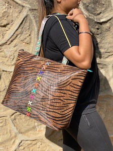 กระเป๋าสะพายผู้หญิงหนังวัวแท้ลายสัตว์สินค้ามาใหม่กระเป๋าสะพายข้างสไตล์วินเทจจุของได้เยอะ - Product Image 2