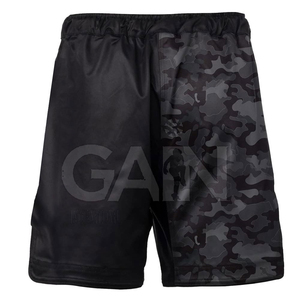 Latest Design Customized Logo Elastic Solid Casual Mid Rise <b>Lightweight</b> Breathable Quick Dry Nylon/Polyester MMA <b>Shorts</b> for <b>Men</b> - Product Image 2